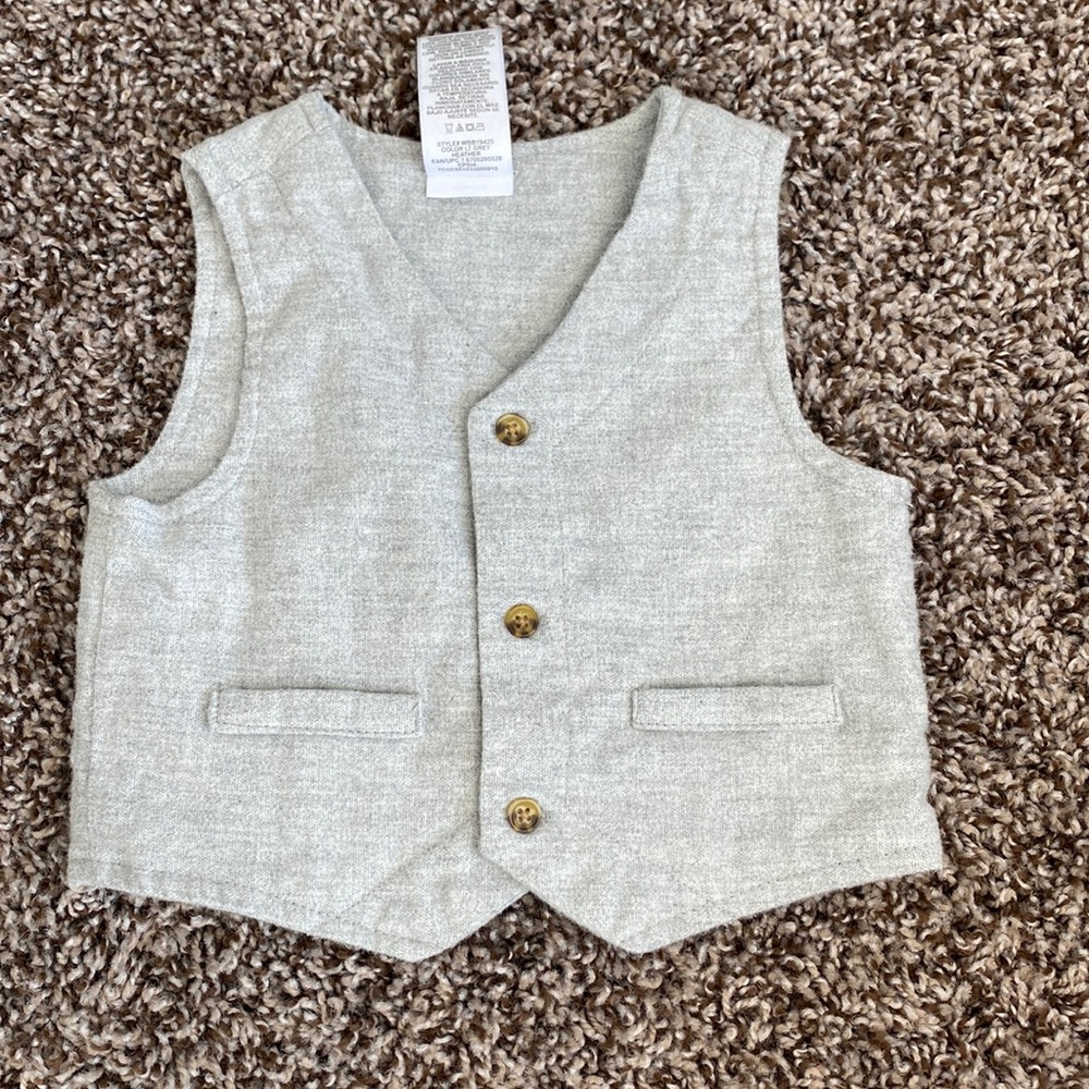 6-9 Month Button down Vest